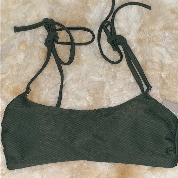 NWT CHELSEA28 Easy Retro Bikini Top – Size XXS (Green Duck) - Picture 5 of 12